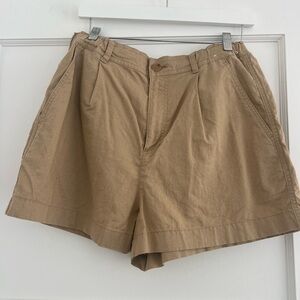 Uniqlo Linen high waisted shorts